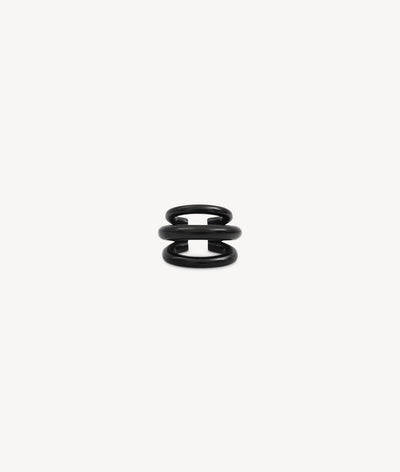 Earcuff triple noir APEX BL ouverture 5mm - YParis