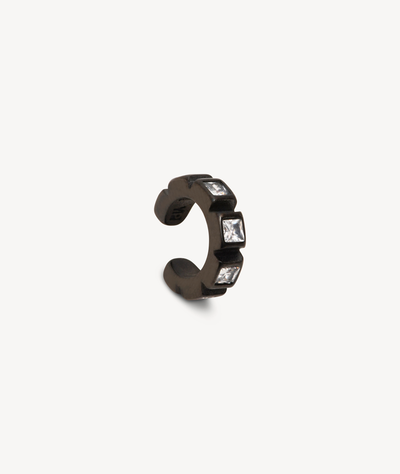 Loki S silver and zirconium ear cuff - YParis