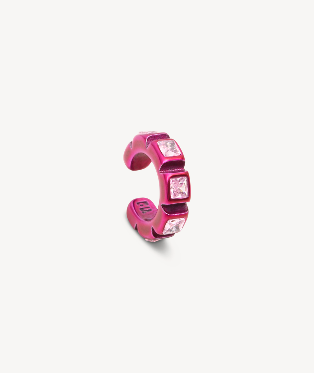 Ear cuff rose avec zirconiums Dibba S LP