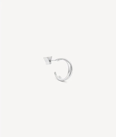 Boucle d'oreille créole argentée ANJA S S - YParis