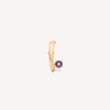 Boucle d'oreille or rose avec zircon rose (droit) LIF R RG