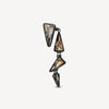 Vintage-style silver drop earring (left) SHIPPU L VS