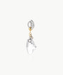 Boucle d'oreille bicolore pendante cristal chandelier Dione BI