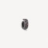Ear cuff argenté vintage et zirconiums noirs et roses effet vintage GEMMA VS B