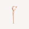 Boucle d'oreille or rose pendante AKUMA POP RG