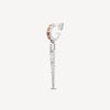 Boucle d'oreille argentée pendante AKUMA POP S