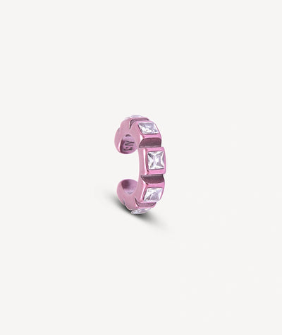 Ear cuff rose et zircons blancs Dibba S LP B - YParis