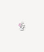 Ear cuff argenté et zircon rose étoile KOTORI POP S