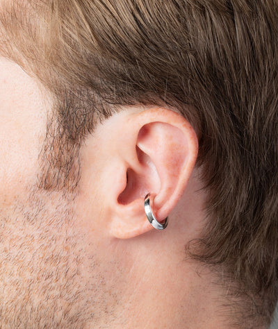 Ear cuff torsadé argenté Honorito S