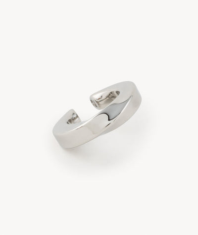 Ear cuff torsadé argenté Honor S - YParis