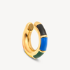 Ear cuff rond doré émail multicolore Ivy rainbow