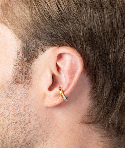 Round two-tone ear cuff Jona Bi - YParis