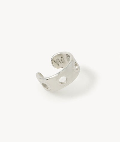 Ear cuff flat pierced silver June Trash S - YParis