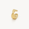Ear cuff plat torsadé doré June Xs G
