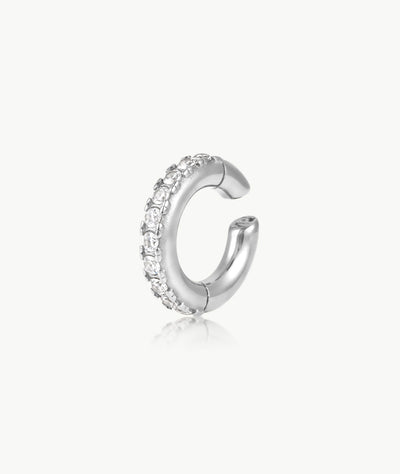 Kim G round gold and zircon ear cuff - YParis