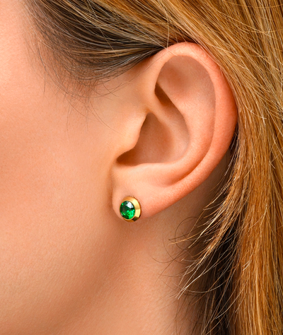 Triple gold ear cuff with zirconiums Ridley Star G - YParis