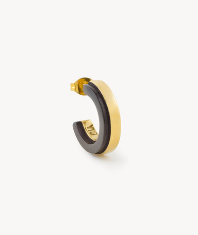Beau GB two-tone hoop earring - YParis