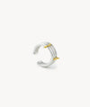 Ear cuff triple bicolore argenté Nikita Bi S