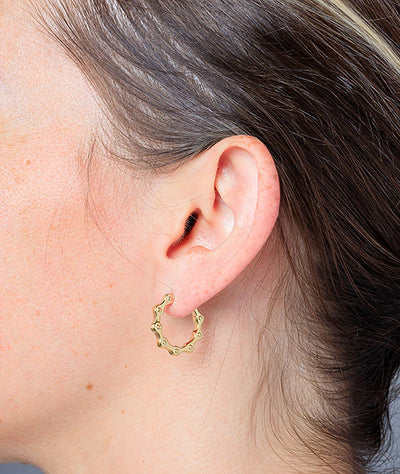 Silver creole earring, Willie S - YParis