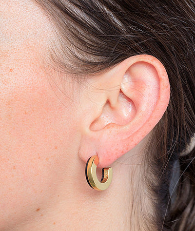 Beau GB two-tone hoop earring - YParis