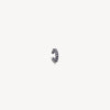 Ear cuff rond argenté et zircons blancs effet vintage Abi S VS