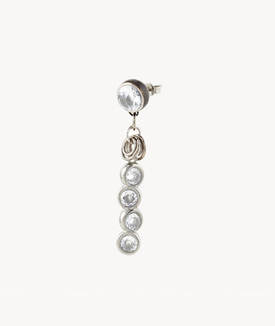 Two-tone stone drop earring, Ronya BS - YParis