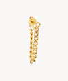 Skyler G gold chain pendant earring