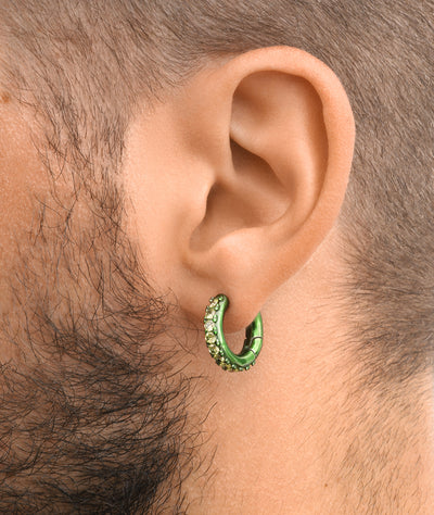 Silver creole earring, Willie S - YParis