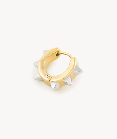 Two-tone Creole spade earring Warren Bi - YParis