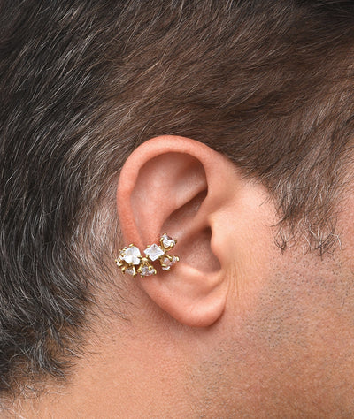 Ear cuff doré pierres JAKI G A - YParis