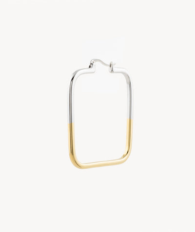 Yael Bi two-tone square earring - YParis