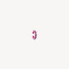Ear cuff rond fuschia et zircons roses Abi S P