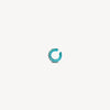 Ear cuff rond turquoise et zircons bleus et oranges Abi L T