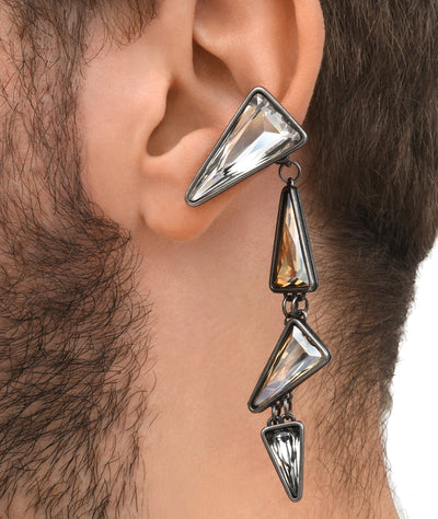 Earcuff argenté pendant effet vintage (gauche) SHIPPU L VS - YParis