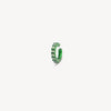 Ear cuff rond vert et zircons verts pomme Abi S SG
