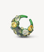 Ear cuff vert et zircons jaunes et olive Dahlia SG C