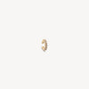 Ear cuff rond doré et zircons champagne effet vintage Abi S VG