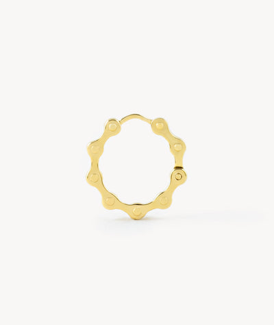 Silver creole earring, Willie S - YParis